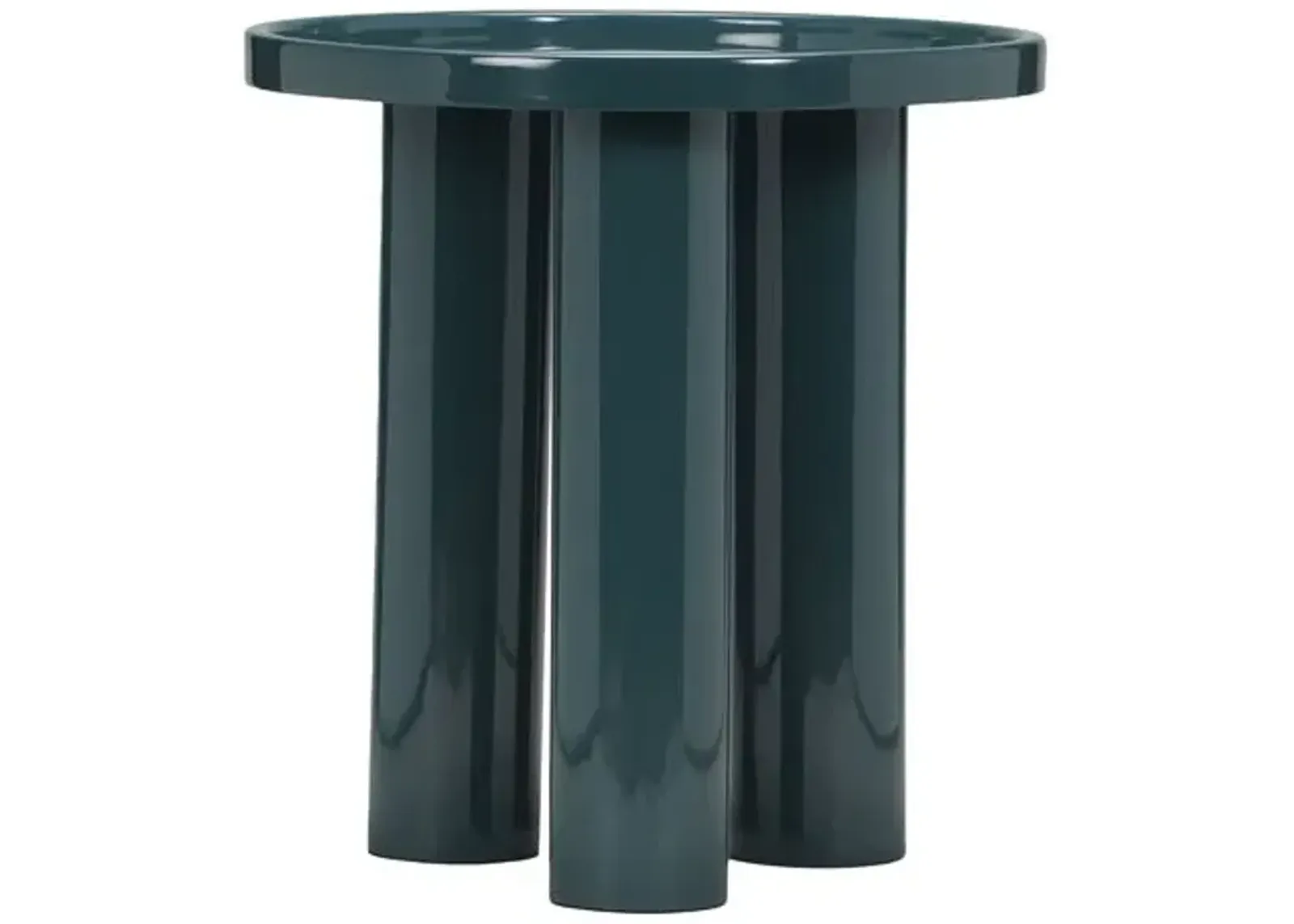 Starla Round End Table - Blue