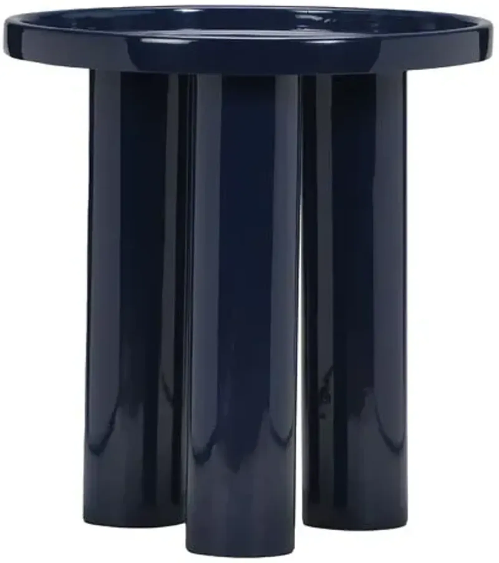 Starla Round End Table - Blue