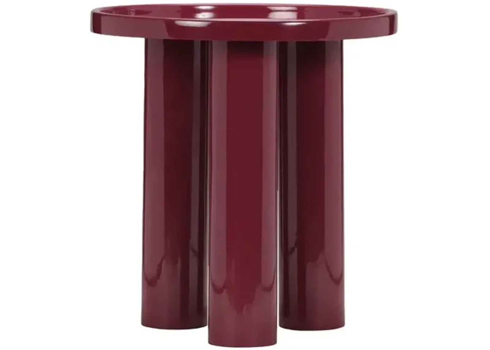 Starla Round End Table - Purple