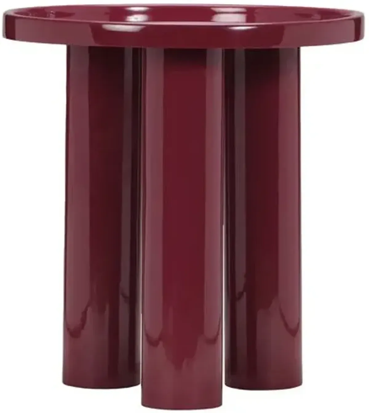 Starla Round End Table - Purple