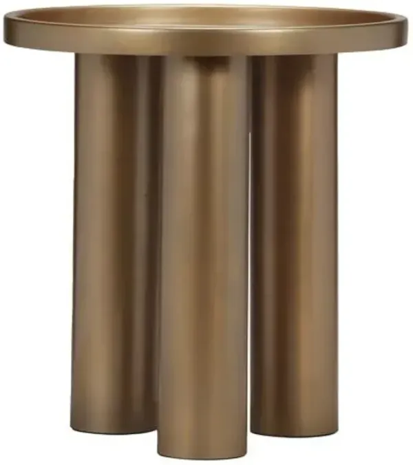 Starla Round End Table - Yellow