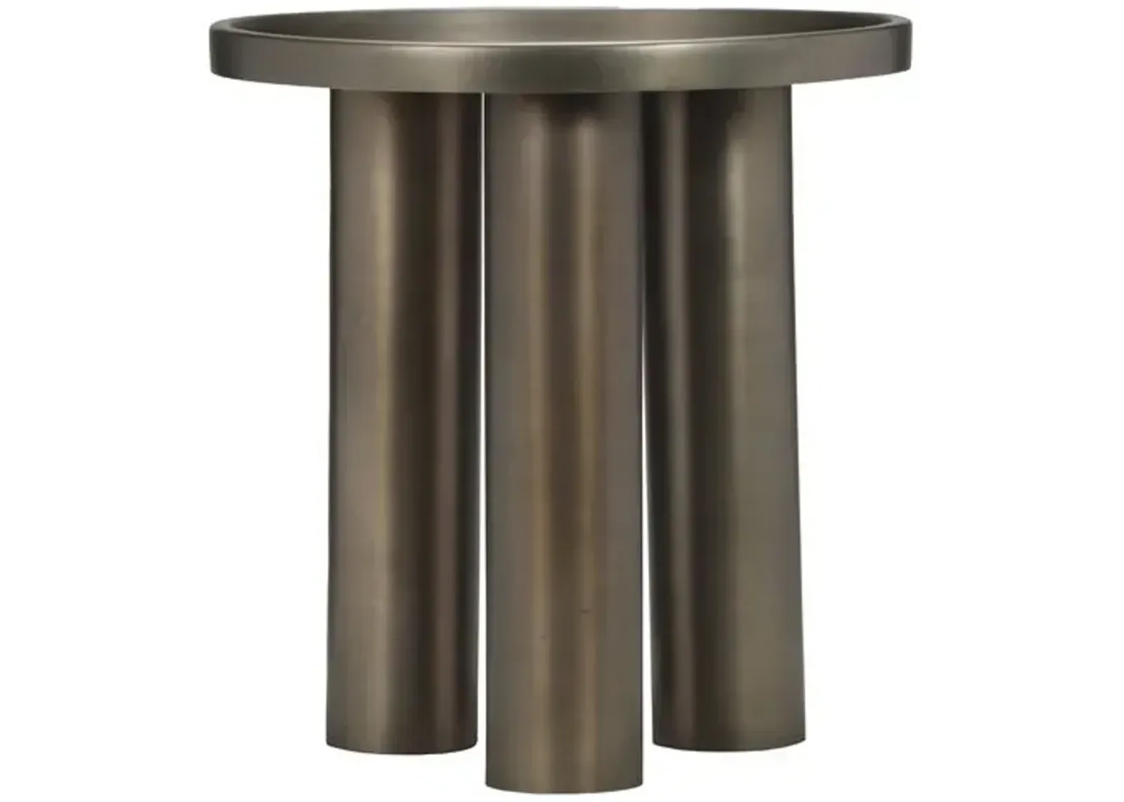 Starla Round End Table - Silver