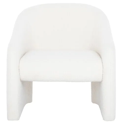 Nora Accent Chair - White, Comfortable, Durable, Cushioned