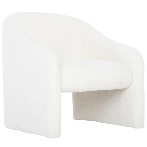 Nora Accent Chair - White, Comfortable, Durable, Cushioned