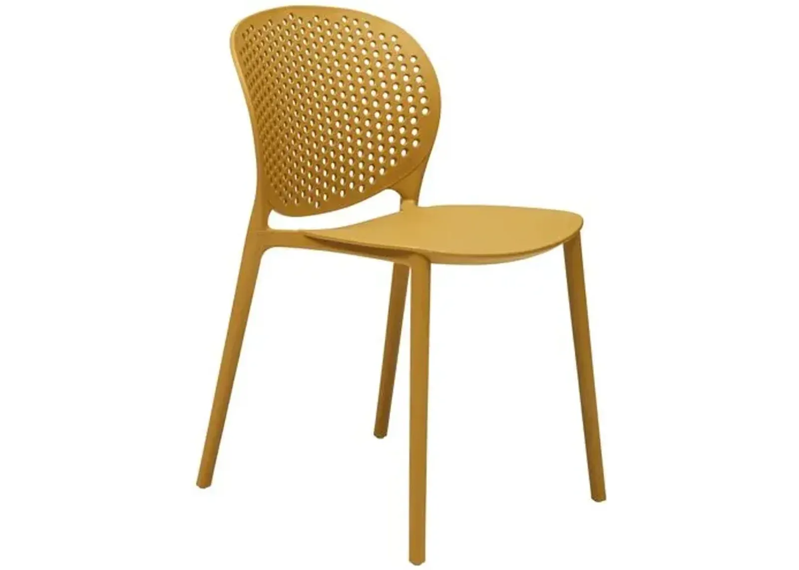 Set of 4 Etta Outdoor Side Chairs - Yellow