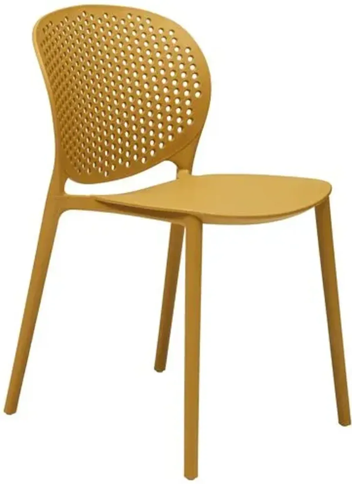 Set of 4 Etta Outdoor Side Chairs - Yellow