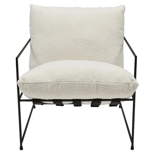 Holden Accent Chair - White, Comfortable, Durable, Cushioned