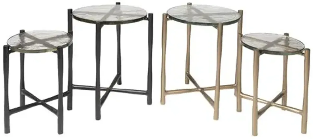 Hayley End Table - Gold