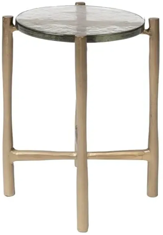 Hayley End Table - Gold