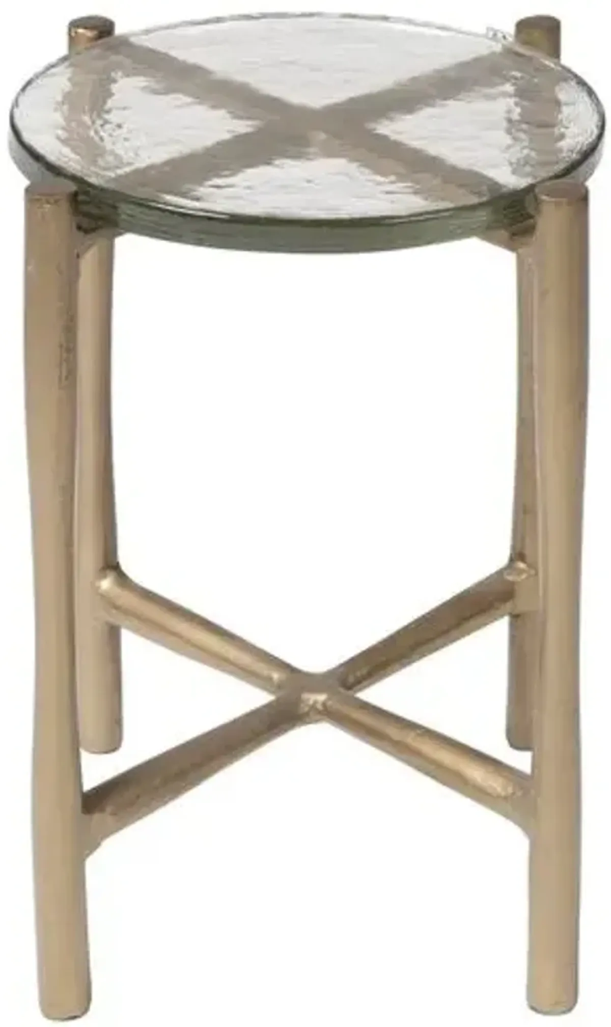 Hayley End Table - Gold