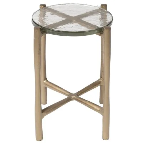 Hayley End Table - Gold