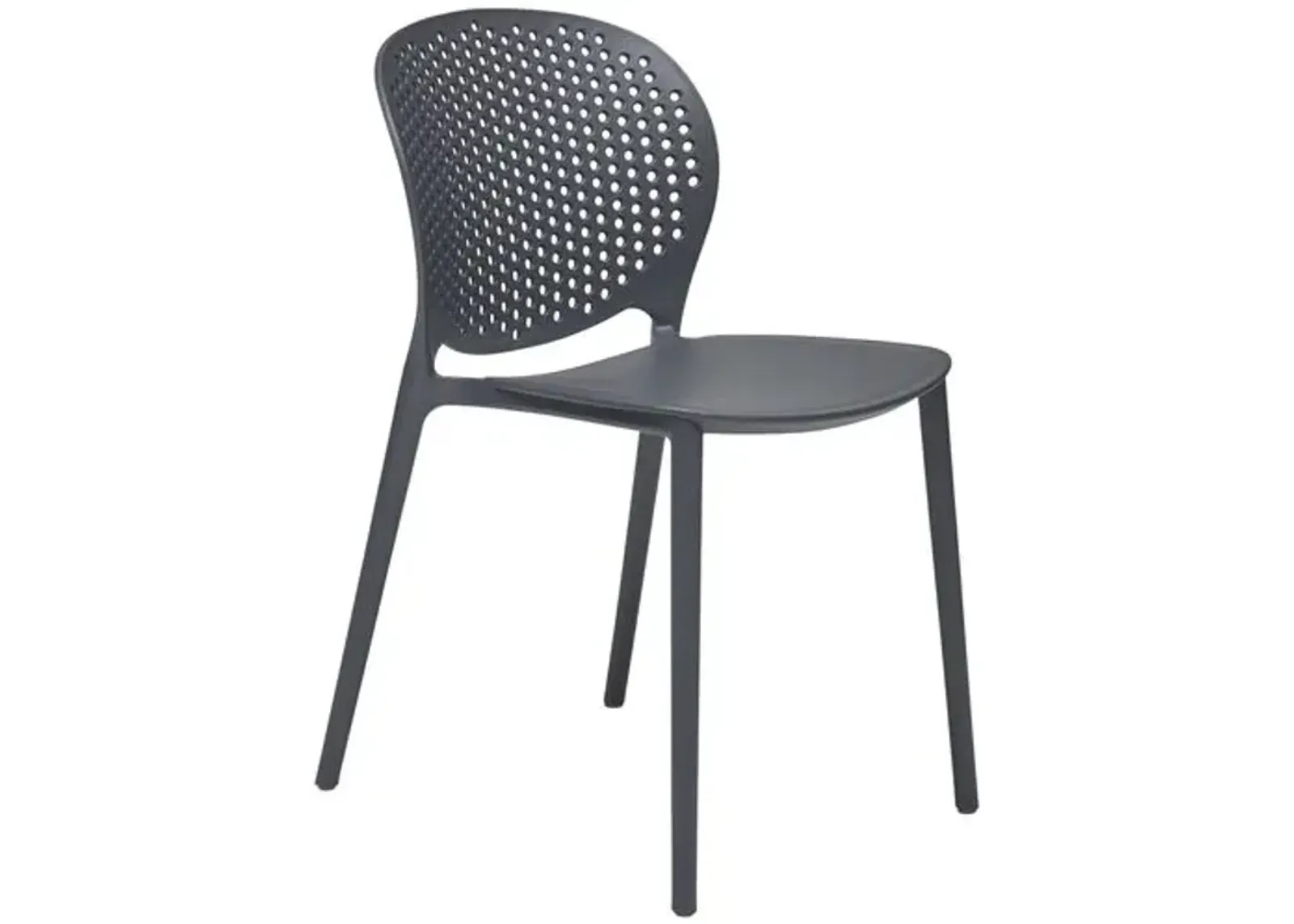 Set of 4 Etta Outdoor Side Chairs - Gray