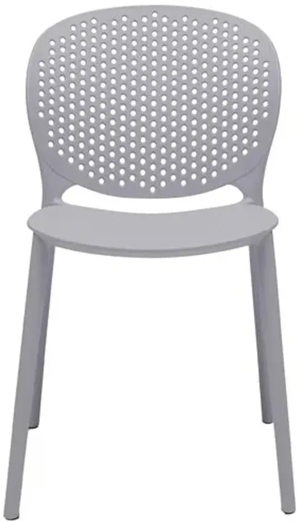 Set of 4 Etta Outdoor Side Chairs - Gray