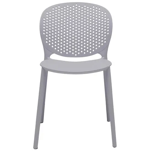 Set of 4 Etta Outdoor Side Chairs - Gray