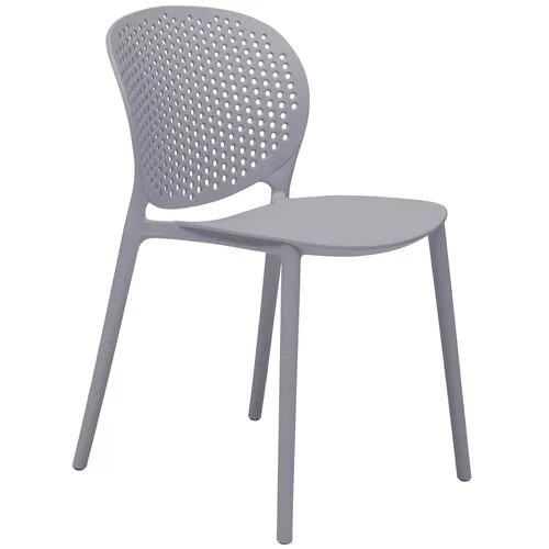 Set of 4 Etta Outdoor Side Chairs - Gray