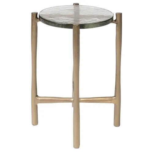 Set of 2 Hayley End Tables - Gold