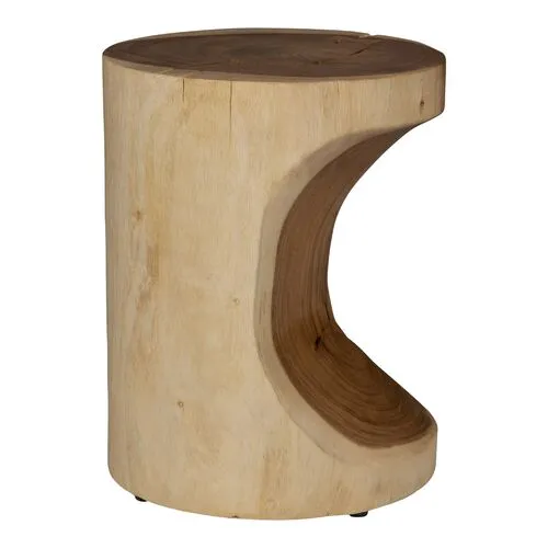 Loren Accent Stool - Natural - Brown