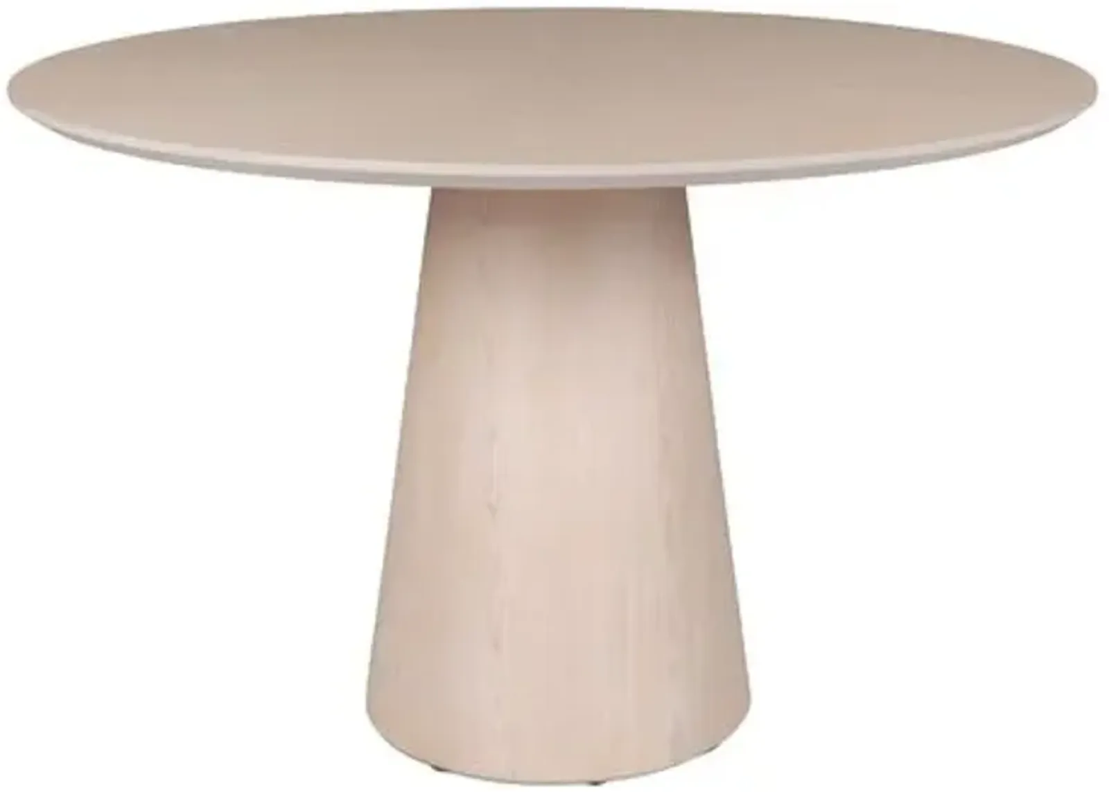 Monica Wooden Top Round Dining Table