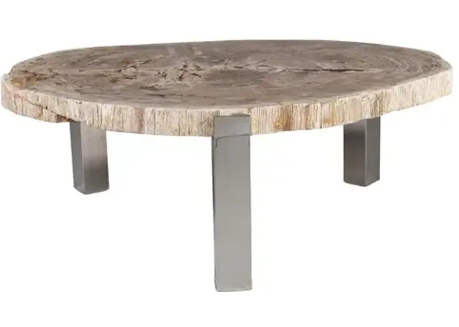 Larza Petrified Wood Coffee Table - Brown