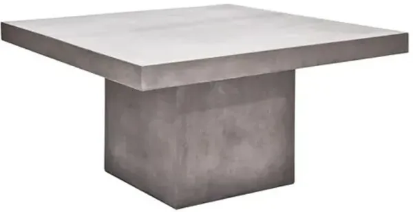 Elwood Indoor/Outdoor Square Concrete Dining Table - Handcrafted