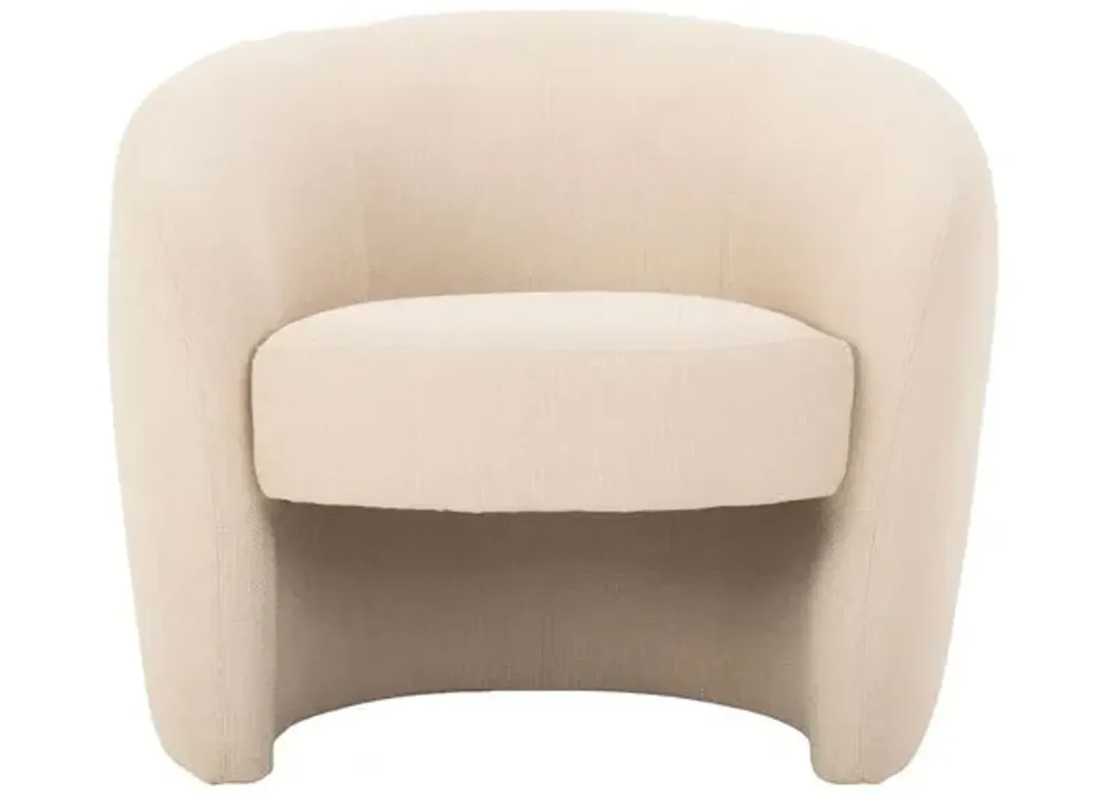 Polina Accent Chair - Beige, Comfortable, Durable