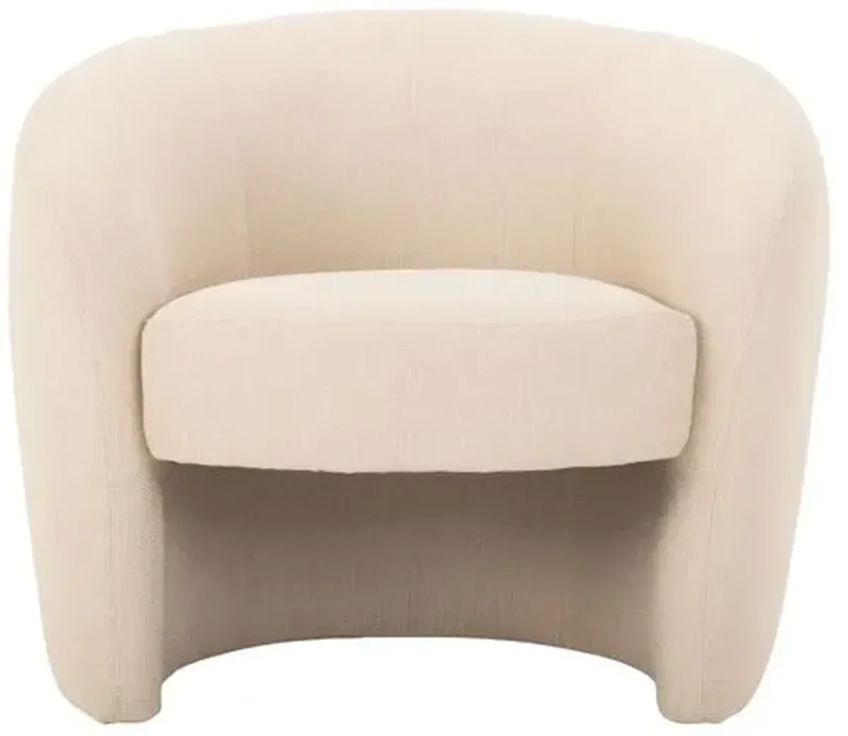 Polina Accent Chair - Beige, Comfortable, Durable