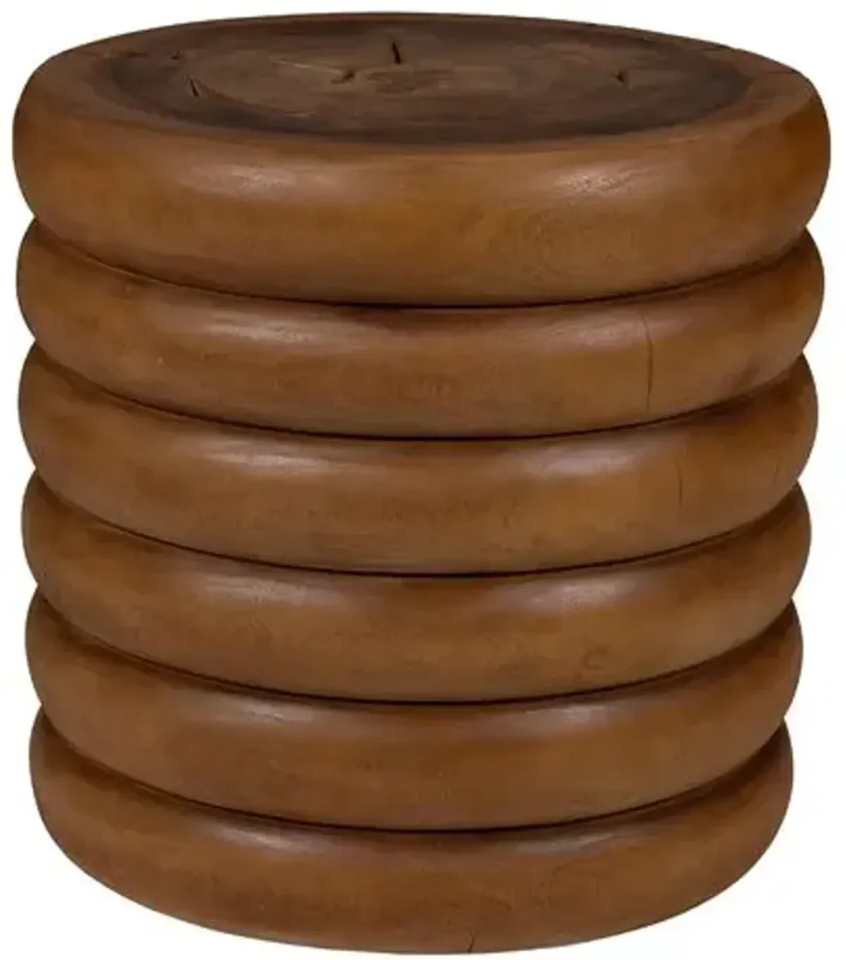 Courtney Accent Stool - Natural - Brown