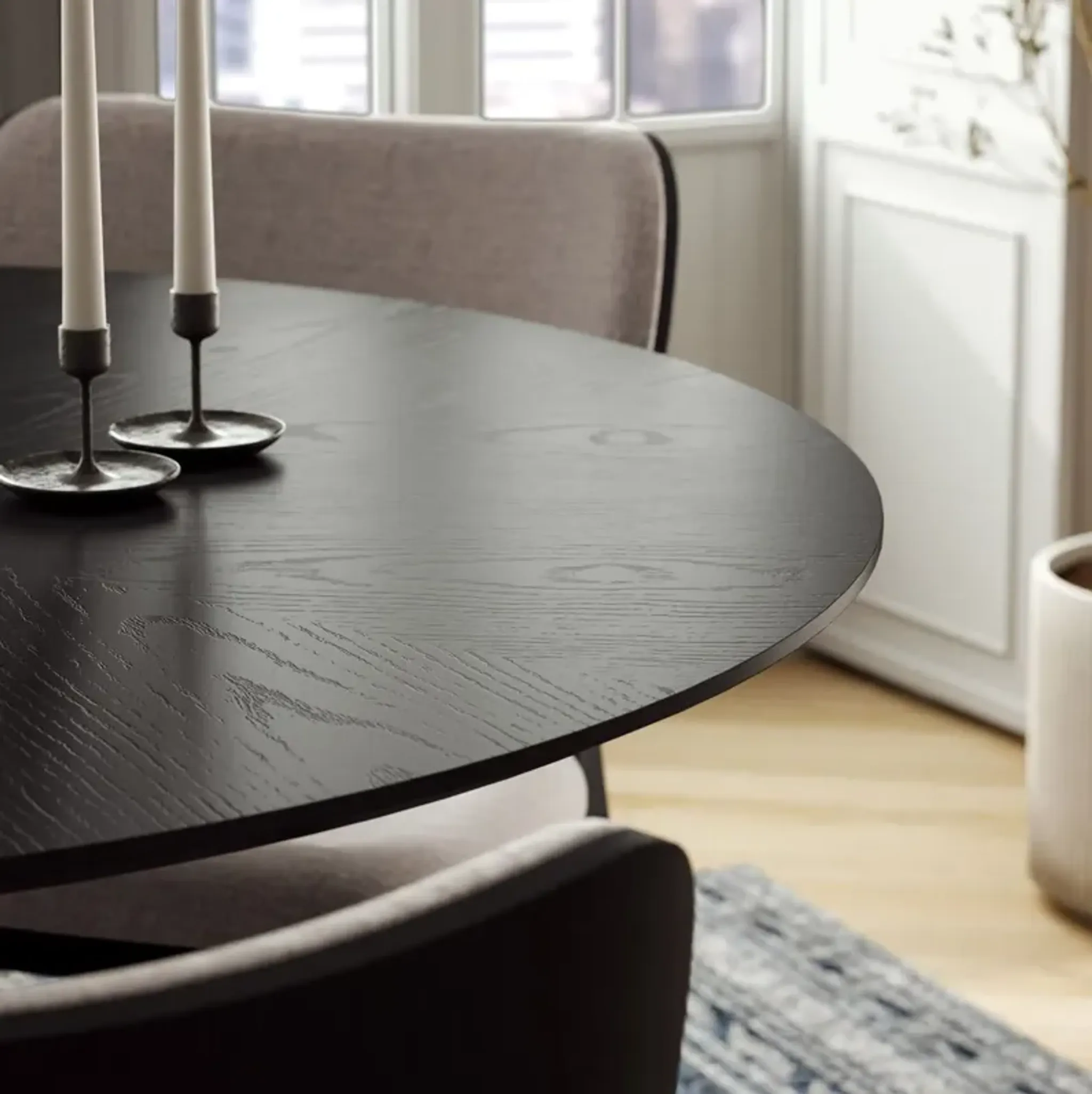 Monica Wooden Top Round Dining Table One Kings Lane | Furniture.com