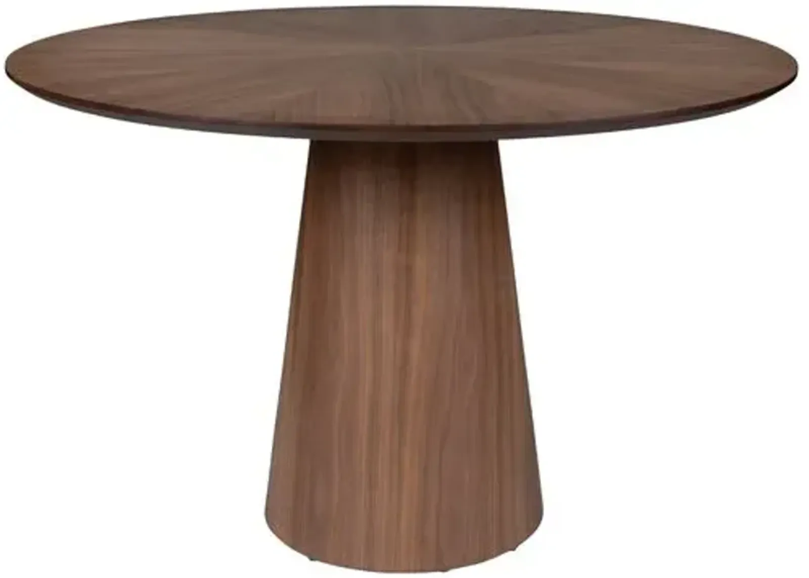 Monica Wooden Top Round Dining Table