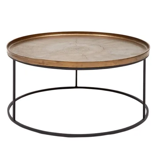 Kayley Round Coffee Table - Black