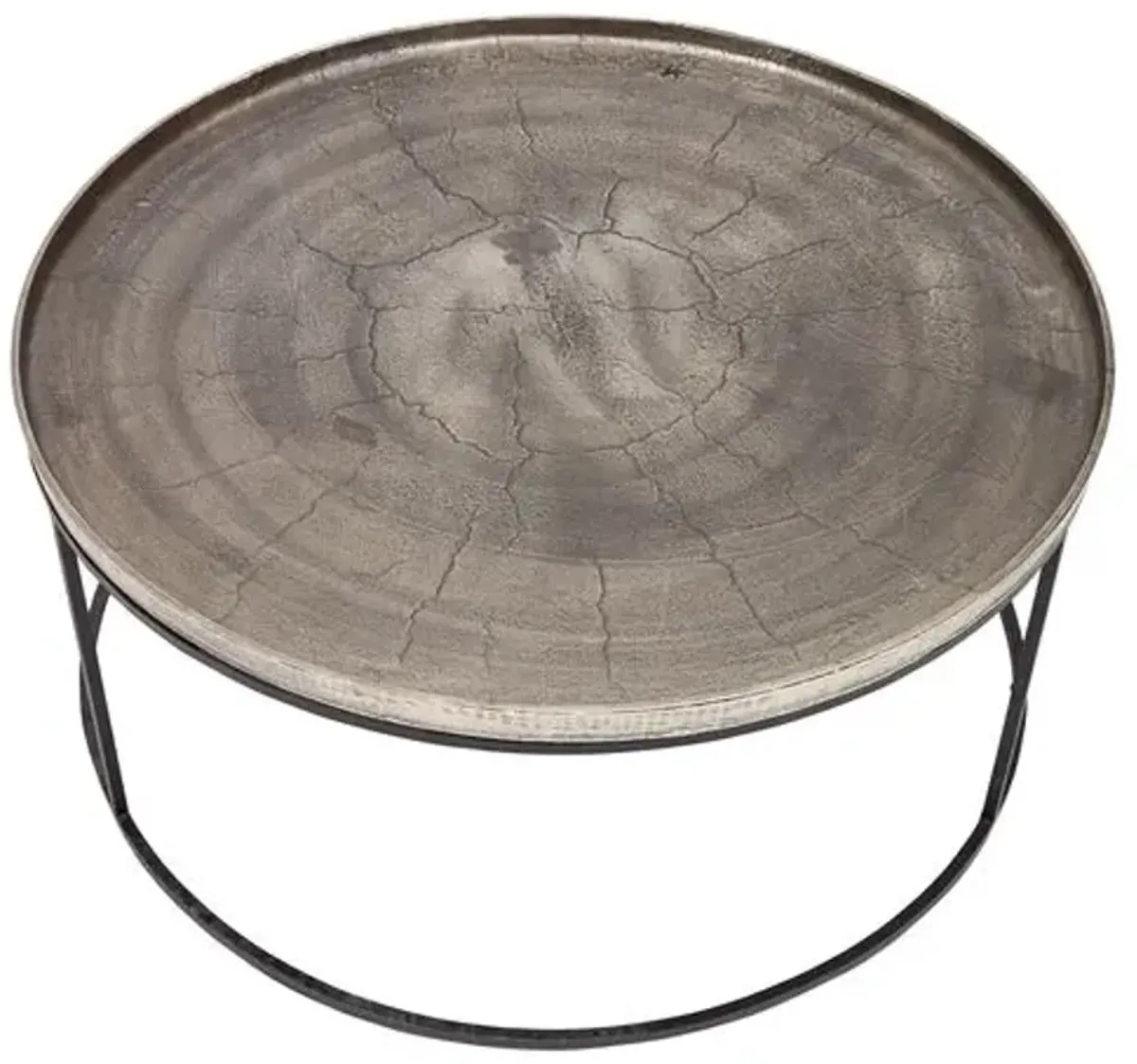 Kayley Round Coffee Table - Silver