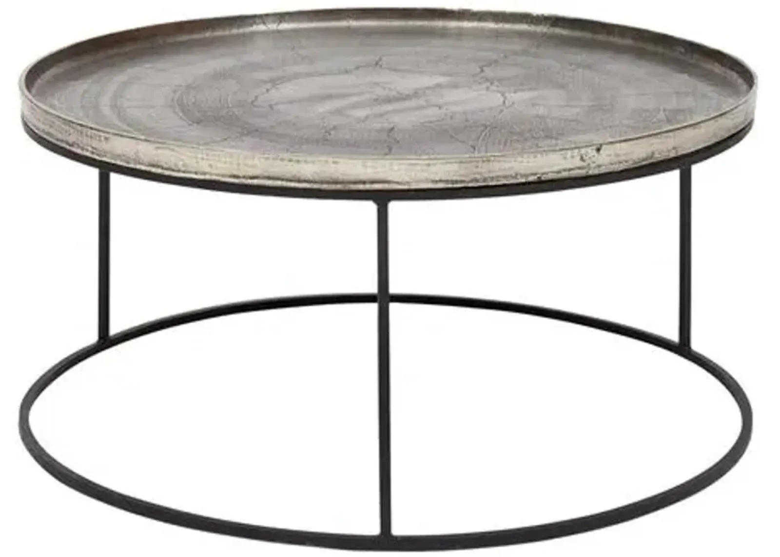 Kayley Round Coffee Table - Silver