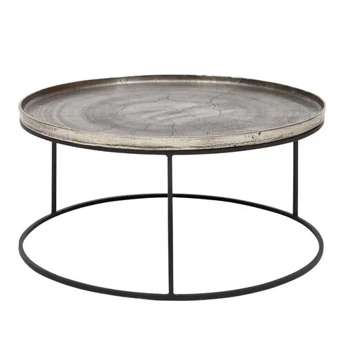 Kayley Round Coffee Table - Silver