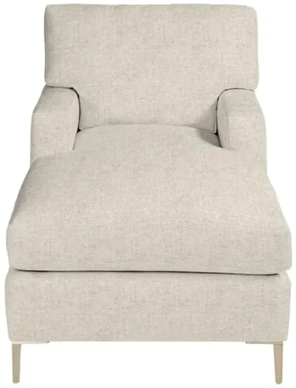 Hinton Chaise - Crypton Linen - Handcrafted - Ivory - Comfortable, Sturdy, Stylish, Eco-Friendly, Eco-Friendly