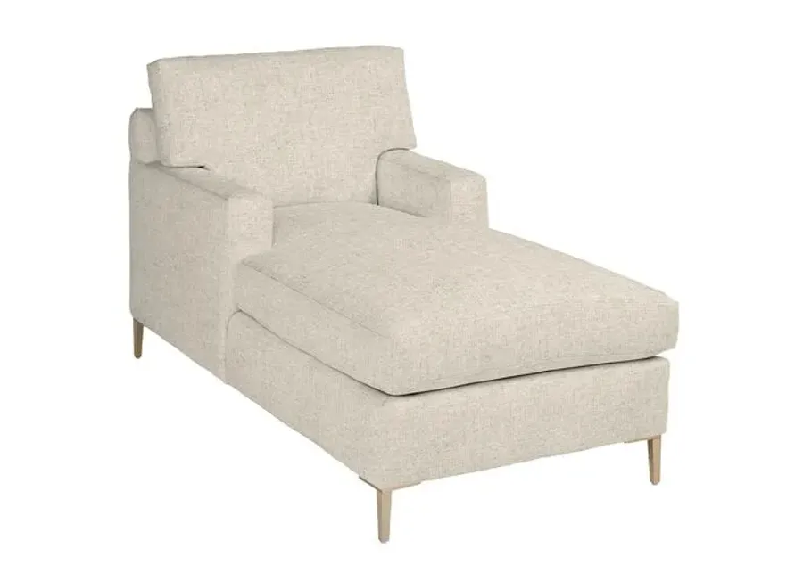 Hinton Chaise - Crypton Linen - Handcrafted - Ivory - Comfortable, Sturdy, Stylish, Eco-Friendly, Eco-Friendly