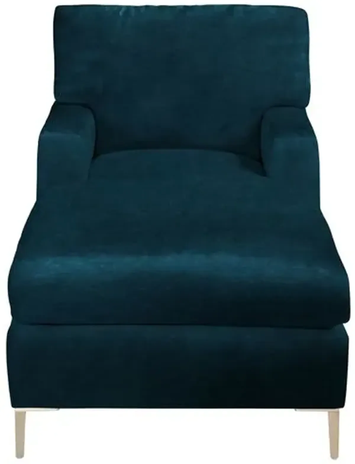 Hinton Chaise - Crypton Velvet - Handcrafted - Blue - Comfortable, Sturdy, Stylish, Eco-Friendly, Eco-Friendly