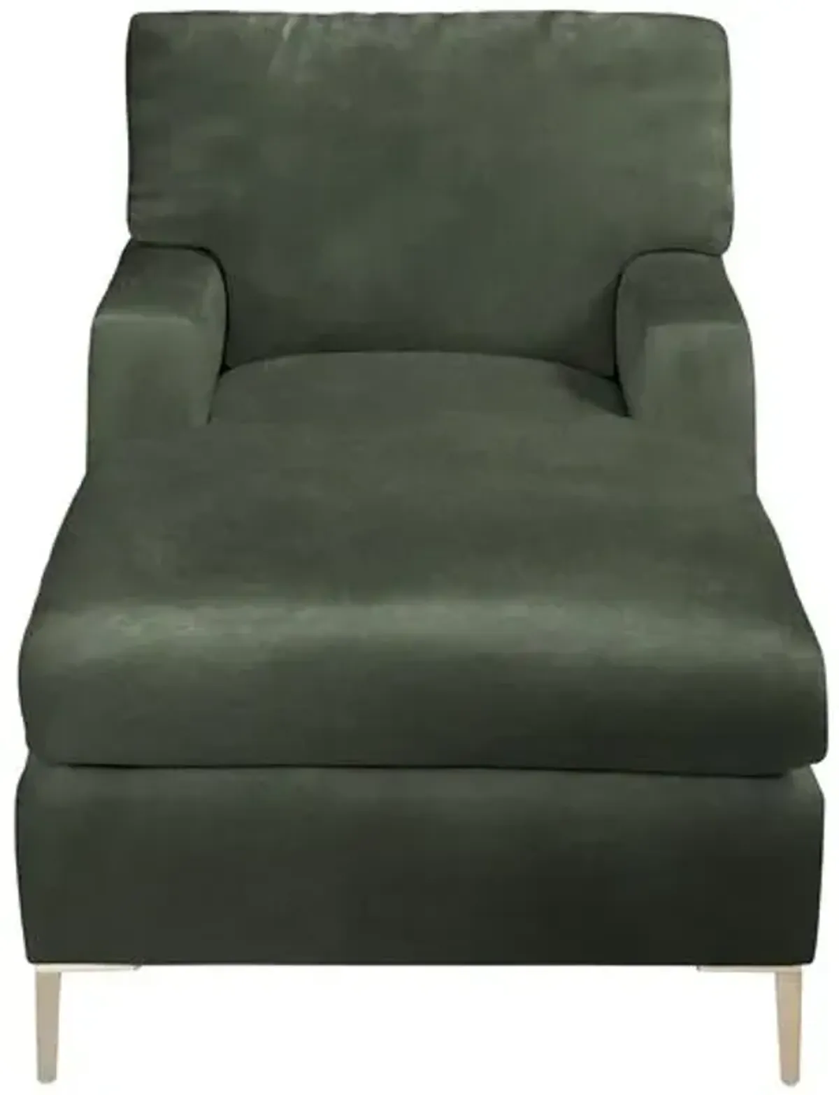 Hinton Chaise - Crypton Velvet - Handcrafted - Green - Comfortable, Sturdy, Stylish, Eco-Friendly, Eco-Friendly