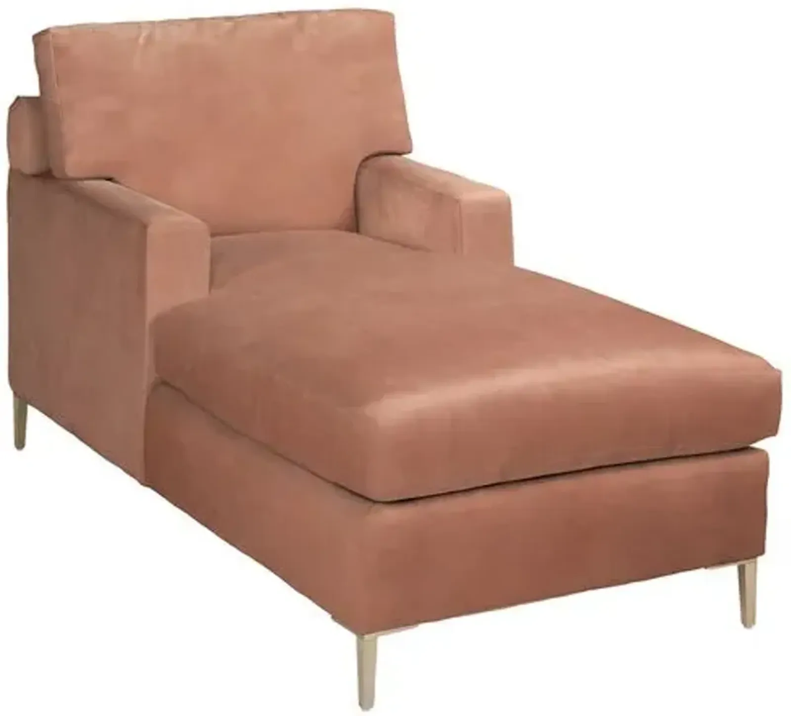 Hinton Chaise - Crypton Velvet - Handcrafted - Pink - Comfortable, Sturdy, Stylish, Eco-Friendly, Eco-Friendly