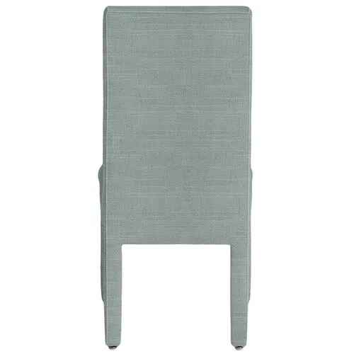 Monroe Side Chair - Crypton Linen - Handcrafted - Blue