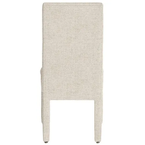 Monroe Side Chair - Crypton Linen - Handcrafted - Ivory