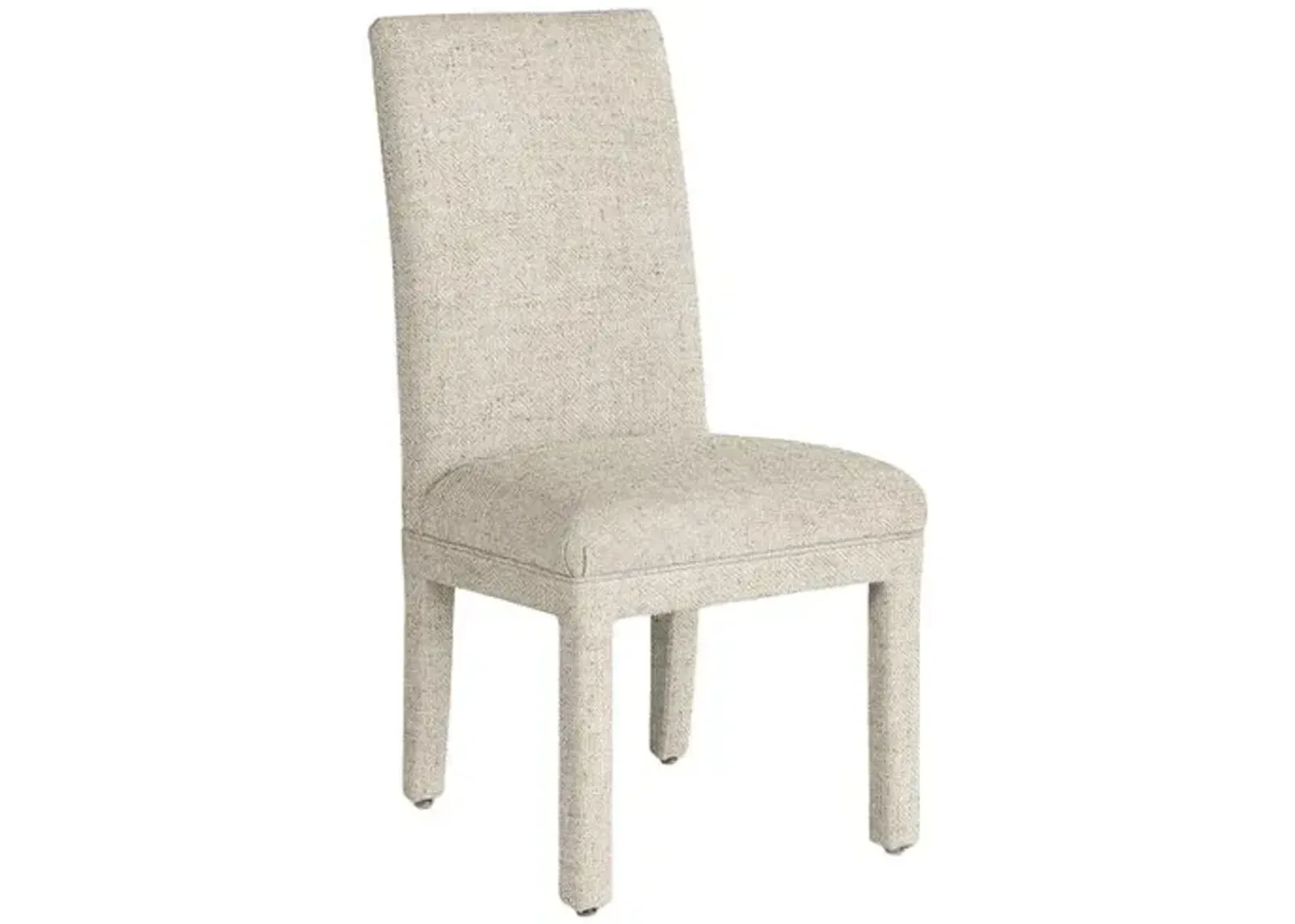 Monroe Side Chair - Crypton Linen - Handcrafted - Ivory