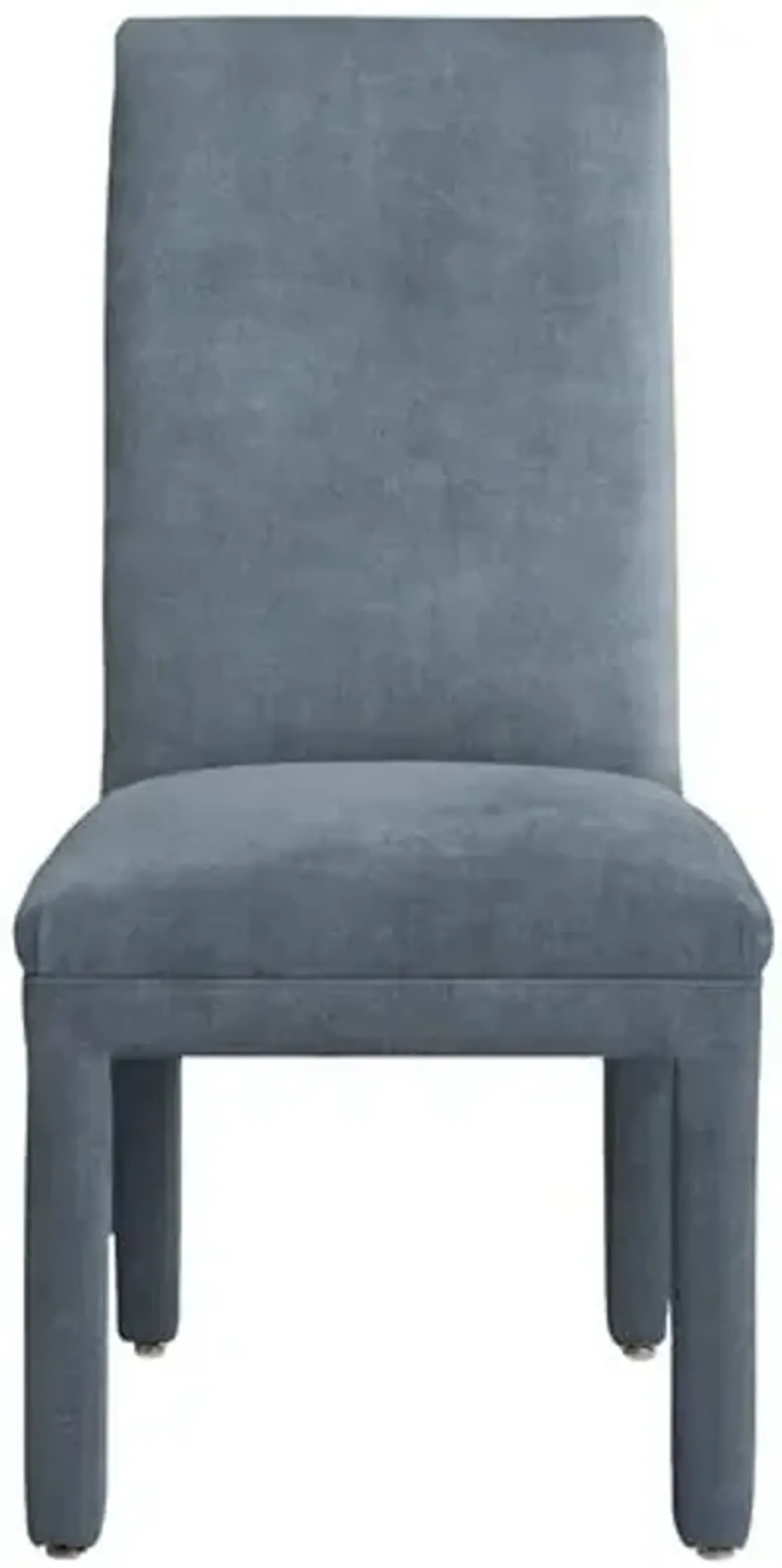 Monroe Side Chair - Crypton Velvet - Handcrafted - Blue