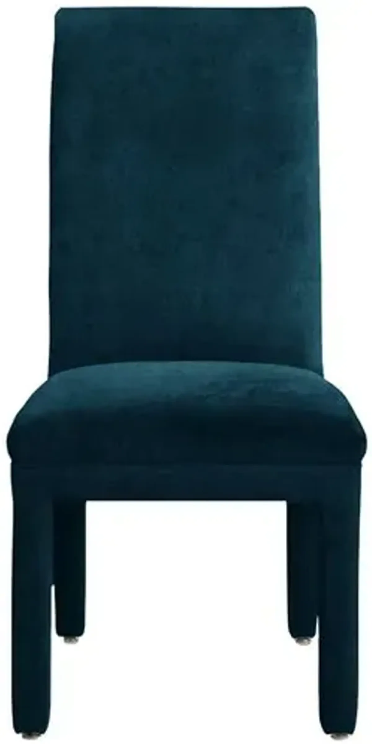 Monroe Side Chair - Crypton Velvet - Handcrafted - Blue