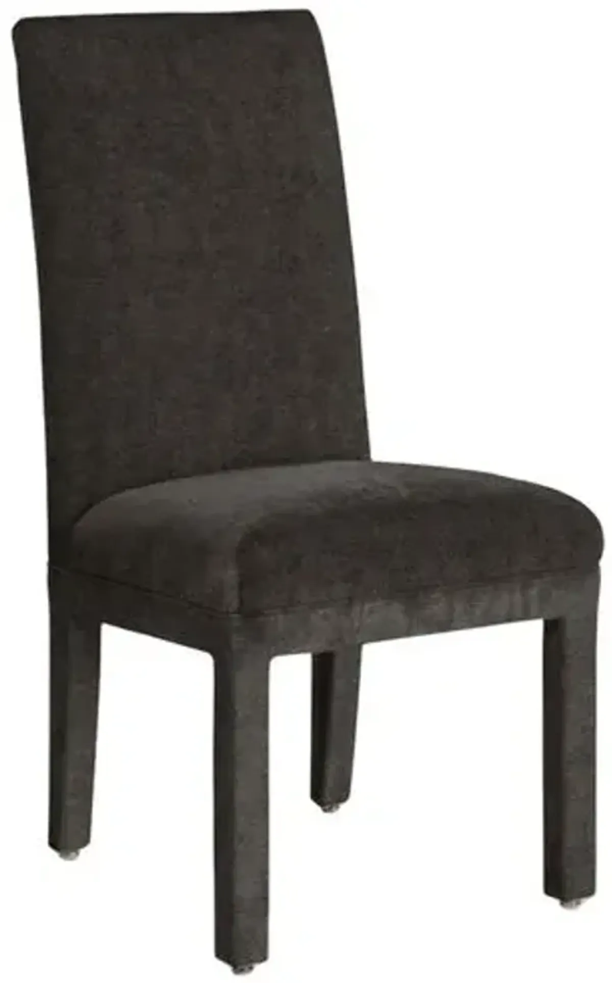 Monroe Side Chair - Crypton Velvet - Handcrafted - Gray