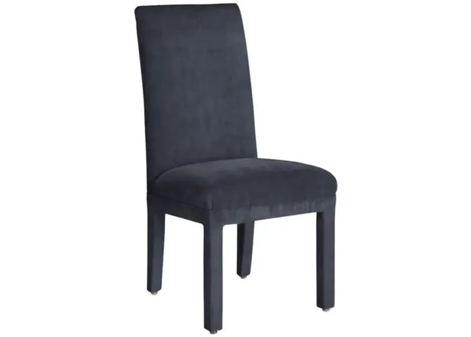 Monroe Side Chair - Crypton Velvet - Handcrafted - Blue