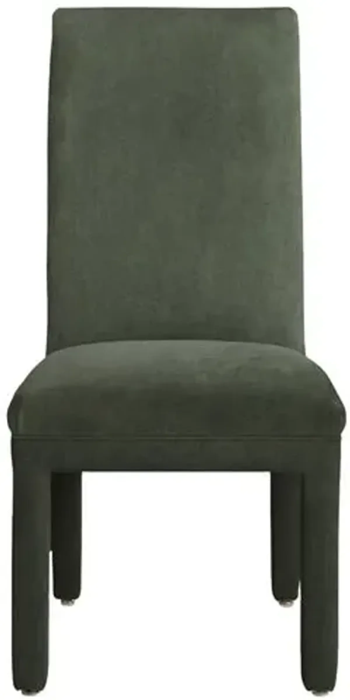 Monroe Side Chair - Crypton Velvet - Handcrafted - Green