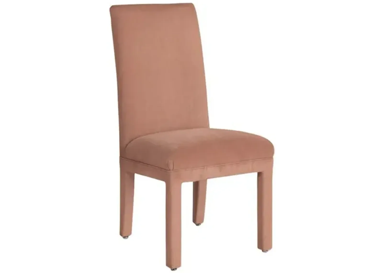 Monroe Side Chair - Crypton Velvet - Handcrafted - Pink