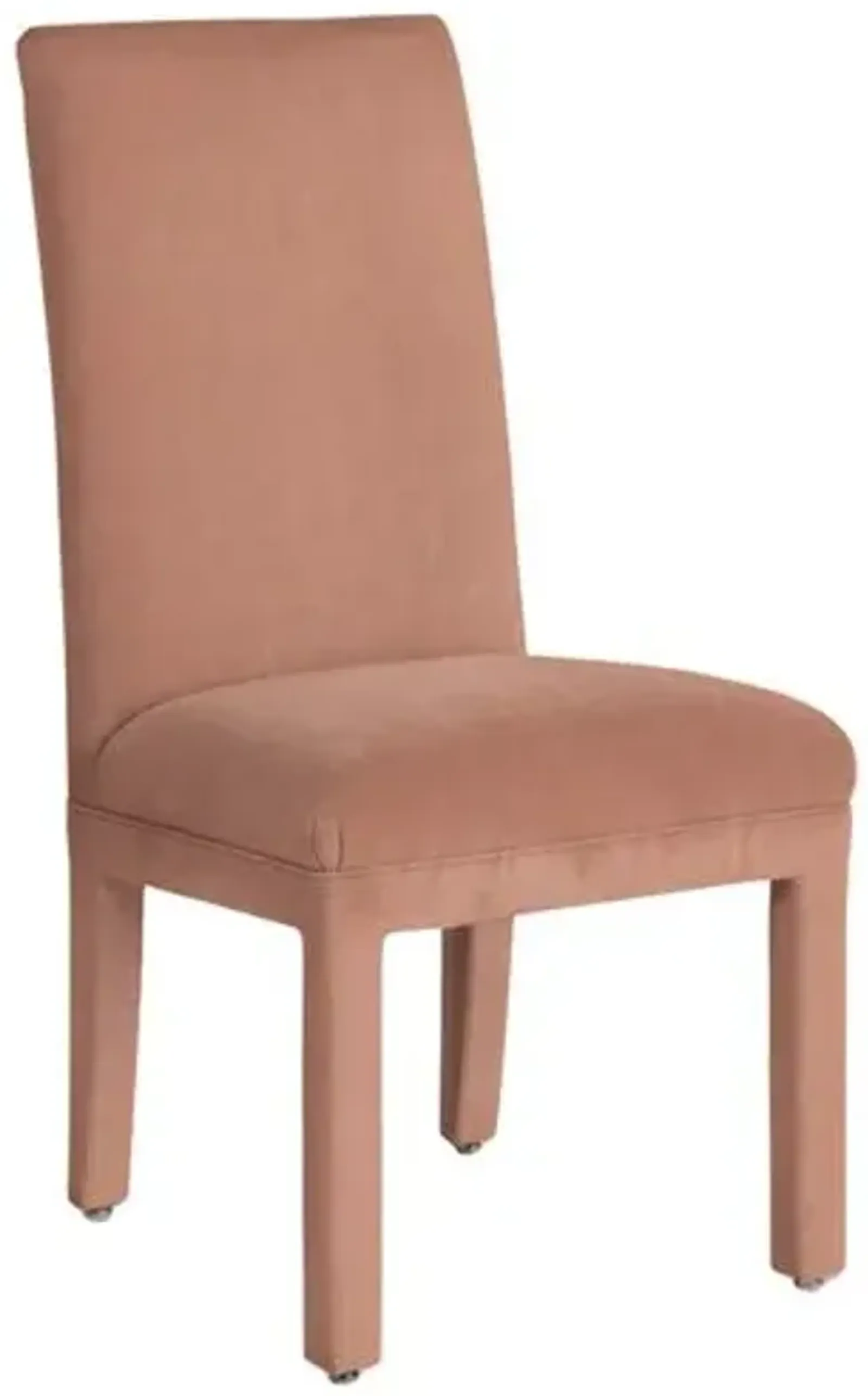 Monroe Side Chair - Crypton Velvet - Handcrafted - Pink