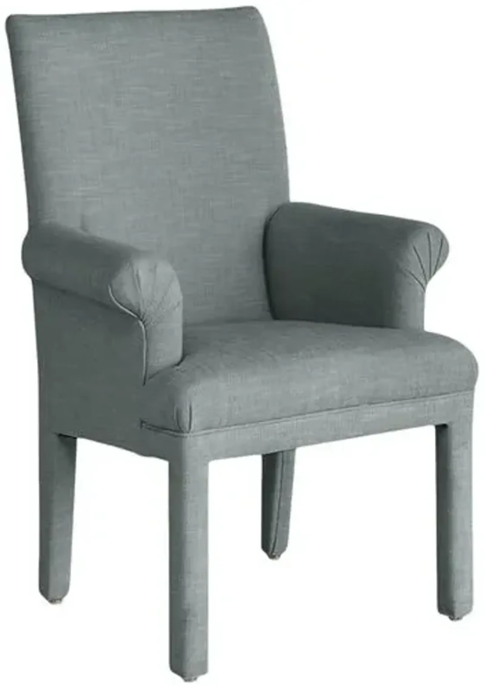 Monroe Armchair - Crypton Linen - Handcrafted - Blue