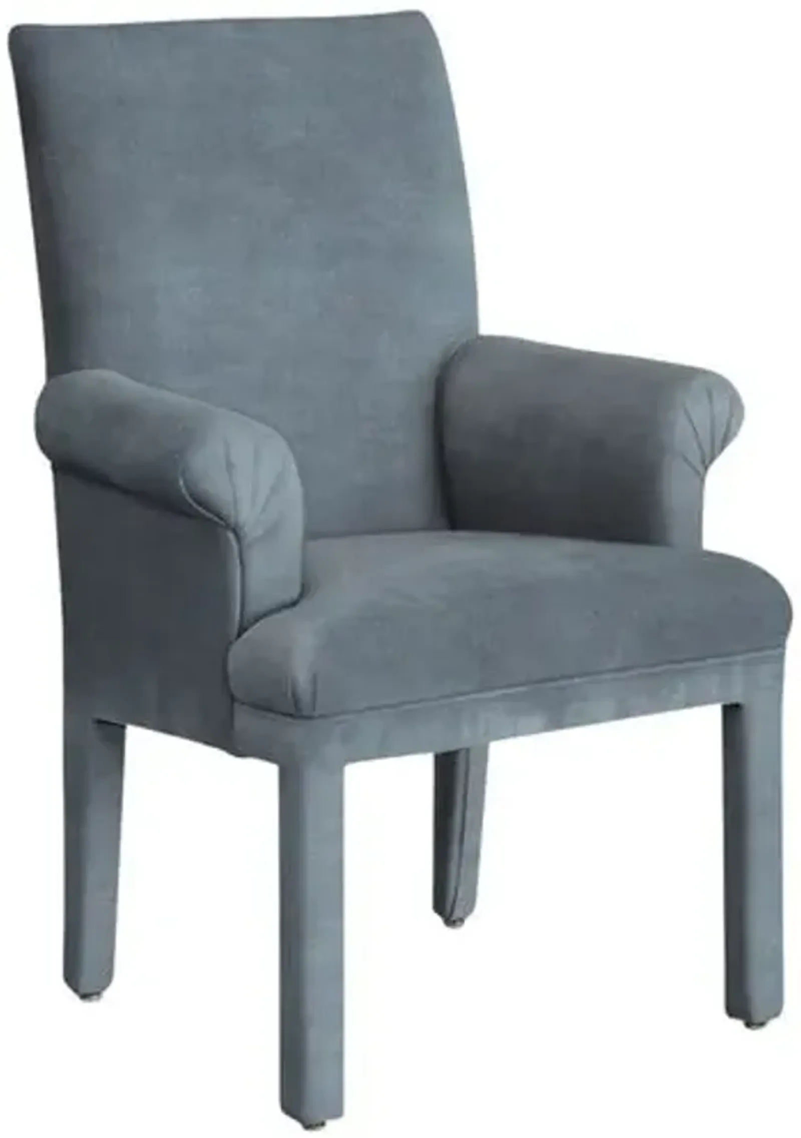 Monroe Armchair - Crypton Velvet - Handcrafted - Blue